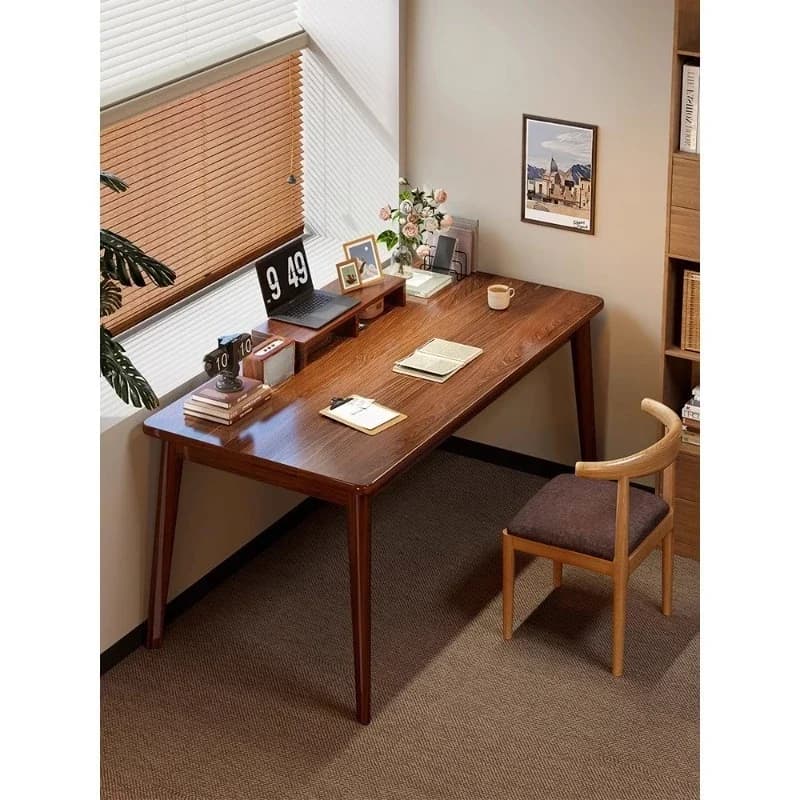 Desk Student Home Solid Wood Leg Learning Writing Adult Simple Rectangle