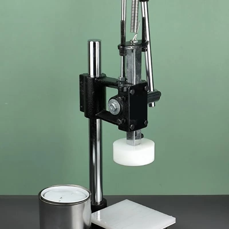 Iron barrel capping machine Paint barrel Flat press Iron barrel sealing machine Caviar can capping machine