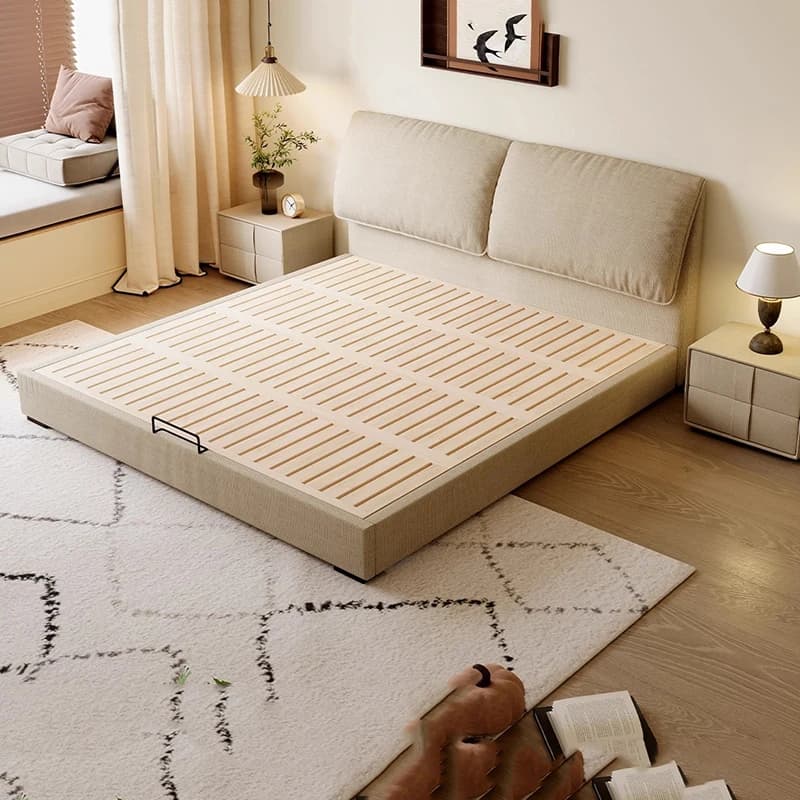 Sleeping Bedroom Bed Storage Space Saving Simple Design Leather Bed Headboards Modern King Size Cama Solteiro Salon Furniture