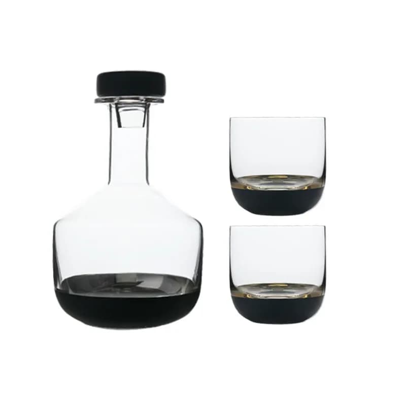 Lead-free creative wine set for cold kettle, household gift crystal glass cold kettle set, practical ice