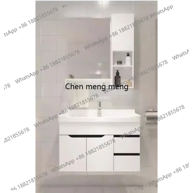 Simple, bathroom cabinet combination powder room washbasin cabinet mirror cabinet washbasin