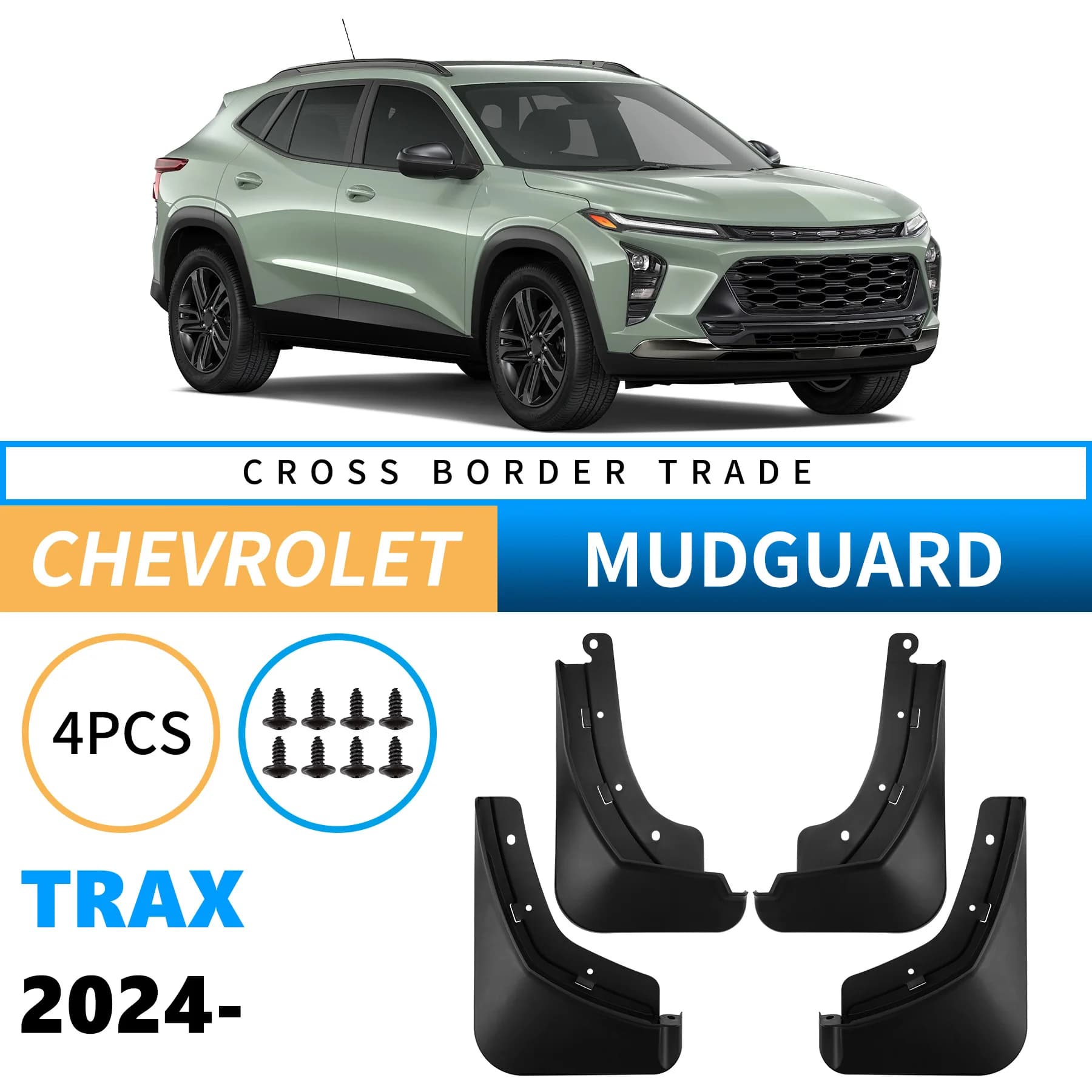 MudFlaps For Chevrolet TRAX Seeker Singmaro 2024 Mudguards Mud Flaps Splash Guards Front Rear Wheels Chevy Trax Accessories 4Pcs