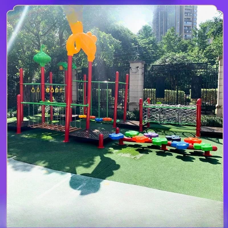 Wooden climbing development training combination community kindergarten drilling multi-function