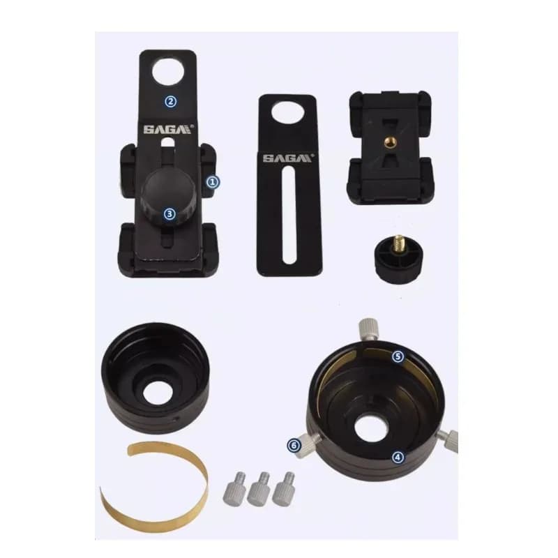 30-57mm Metal Universal Slit Lamp Mobile Phone Adapter Telescope Microscope Cellphone Adapter Holder Mount Taking Video Tools