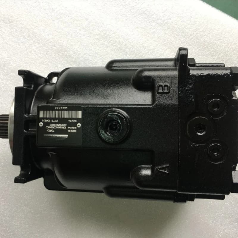 Piston pump for concrete mixing, plunger motor