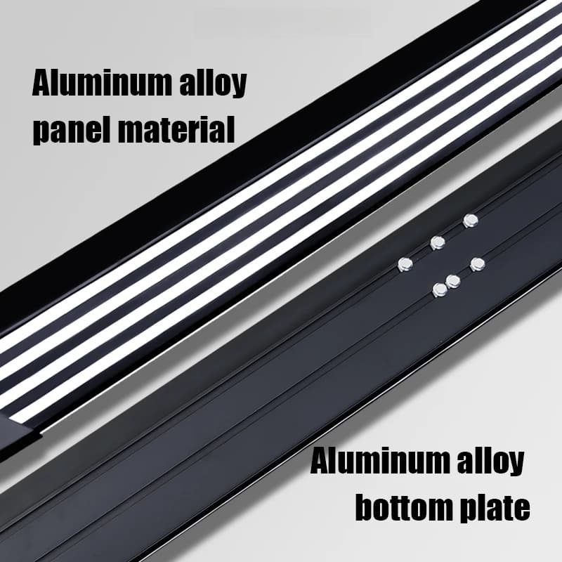 Car Accessories Matte Black Aluminum Bolt-On Pair of Running Boards Extra Long For SUV Pickup