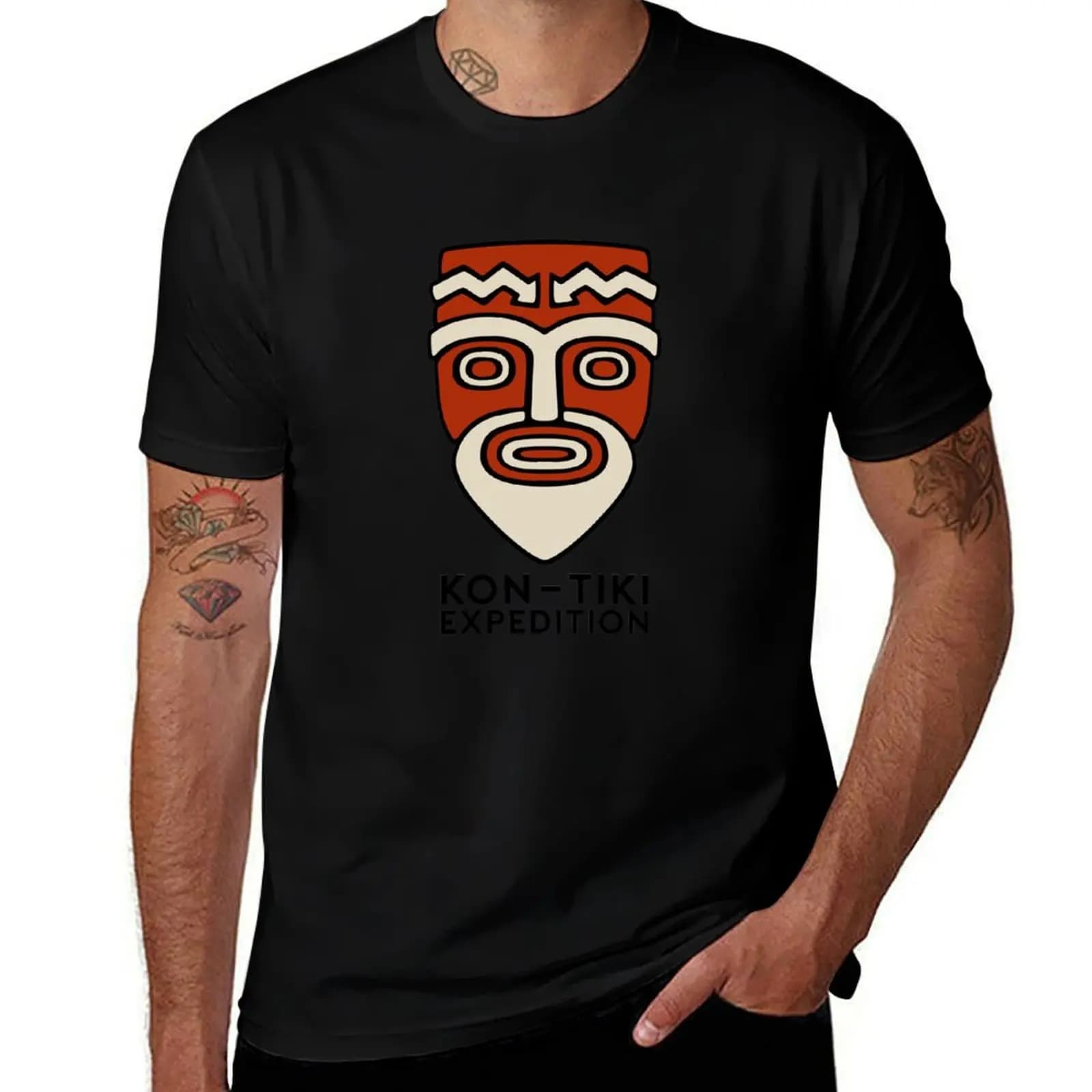 Kon Tiki Expedition T-Shirt man t shirts high quality luxury brand cotton t shirt man