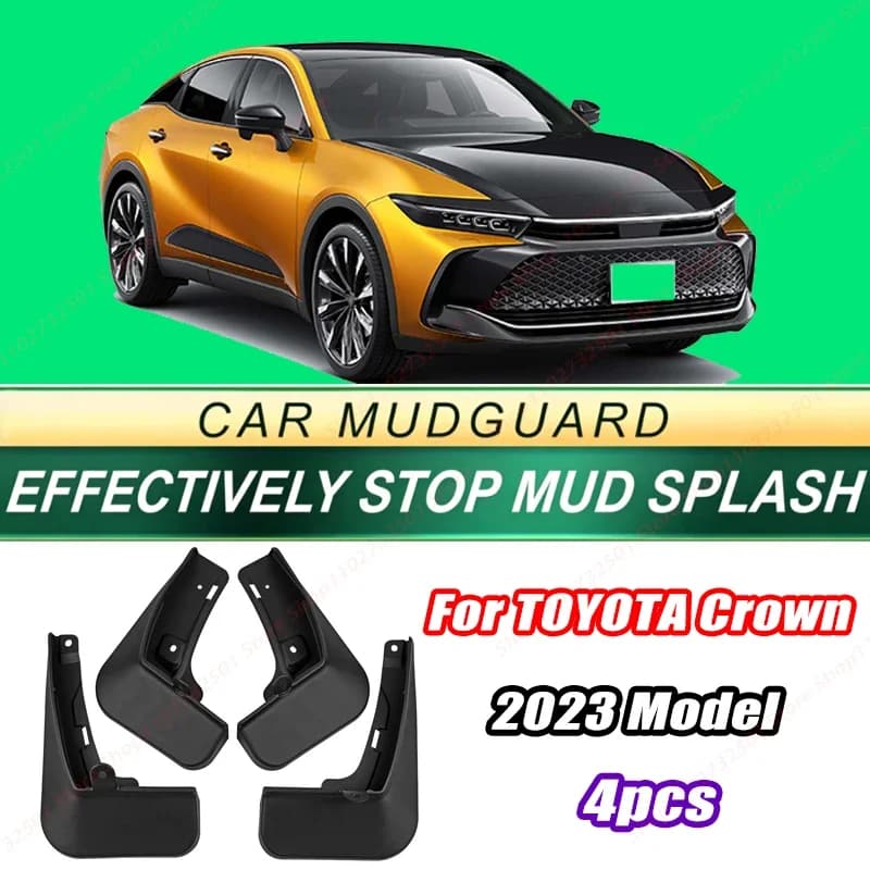 For TOYOTA Crown 2023 Model 4PCS Front Rear Mud Flaps Splash Guards Fender Mudguards Auto Accessories
