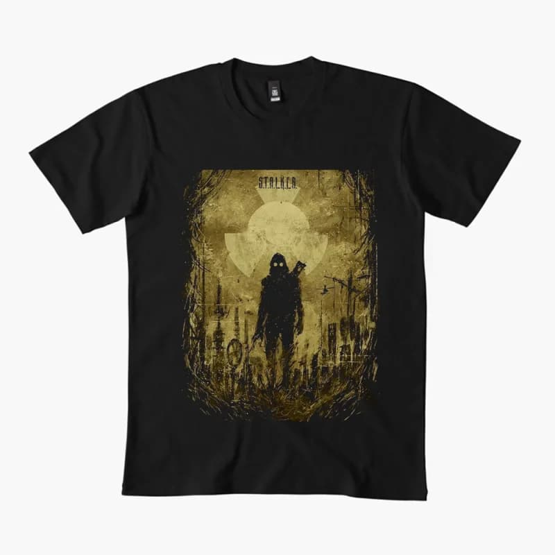 S.T.A.L.K.E.R. 2 Shadow of chernobyl 0401 Danger exclusion zone gift t shirt Video game Stalker Graphic Clothes All size Tops