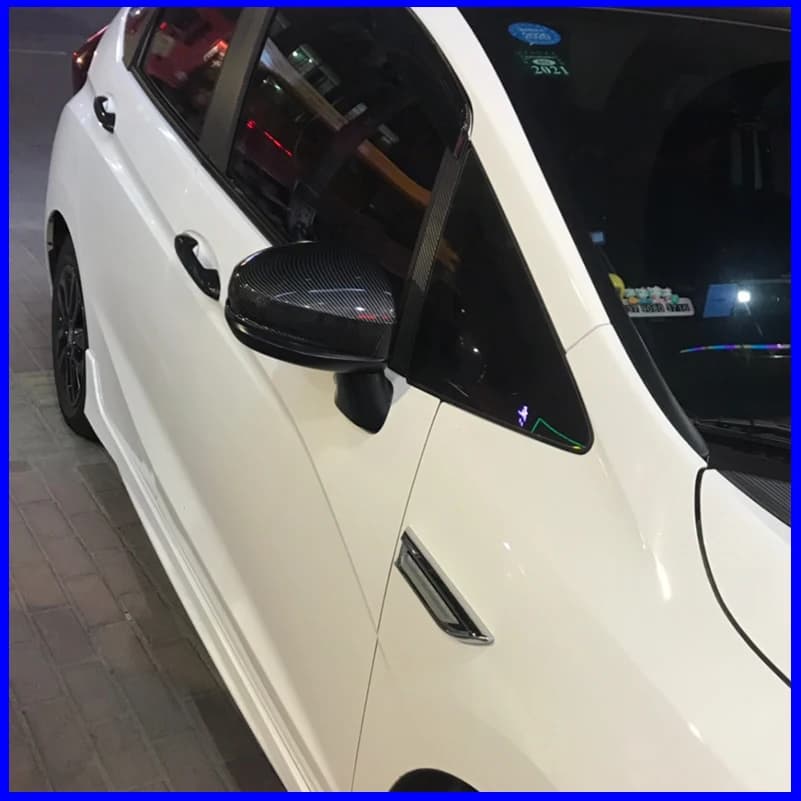 Car Styling For Honda Fit Jazz 2014-2019 Rearview Mirror Cover Caps Shell Housing Trim Auto Parts Accessories