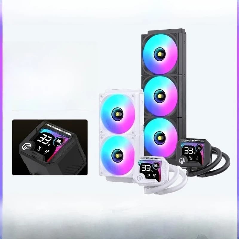360 water-cooled ARGBcpu radiator intelligent temperature display cooling cooling exhaust fan integrated water cooling