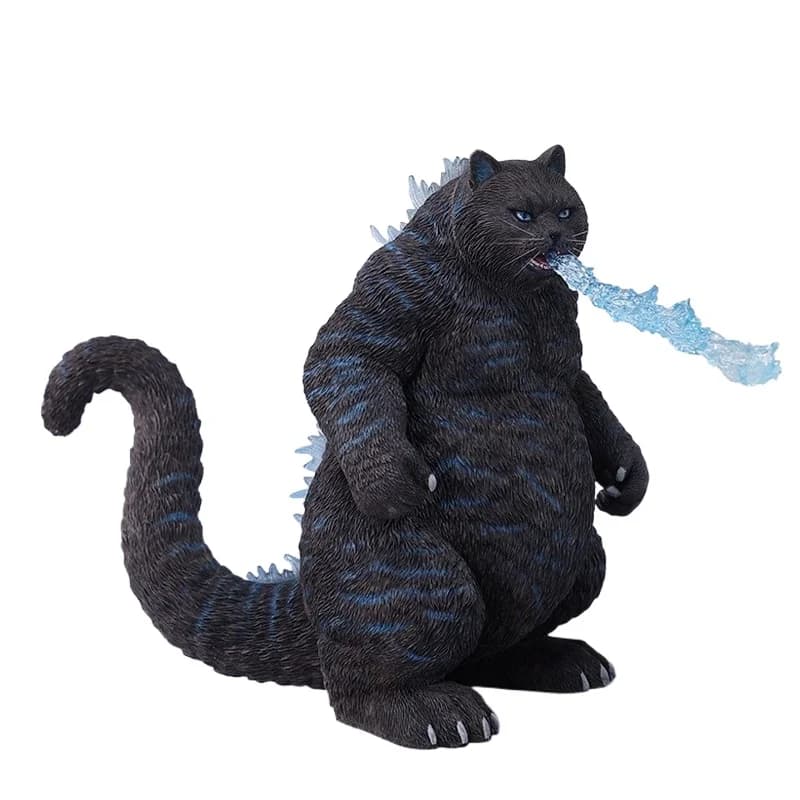 Goth cat Goth meow figure simulation cat creative ornament doll orange cat trend toy