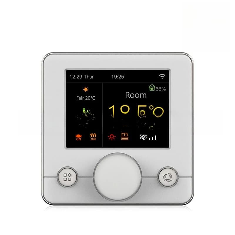 Smart home WiFi electric floor heating, color LCD screen, thermostat, knob button R7C.716