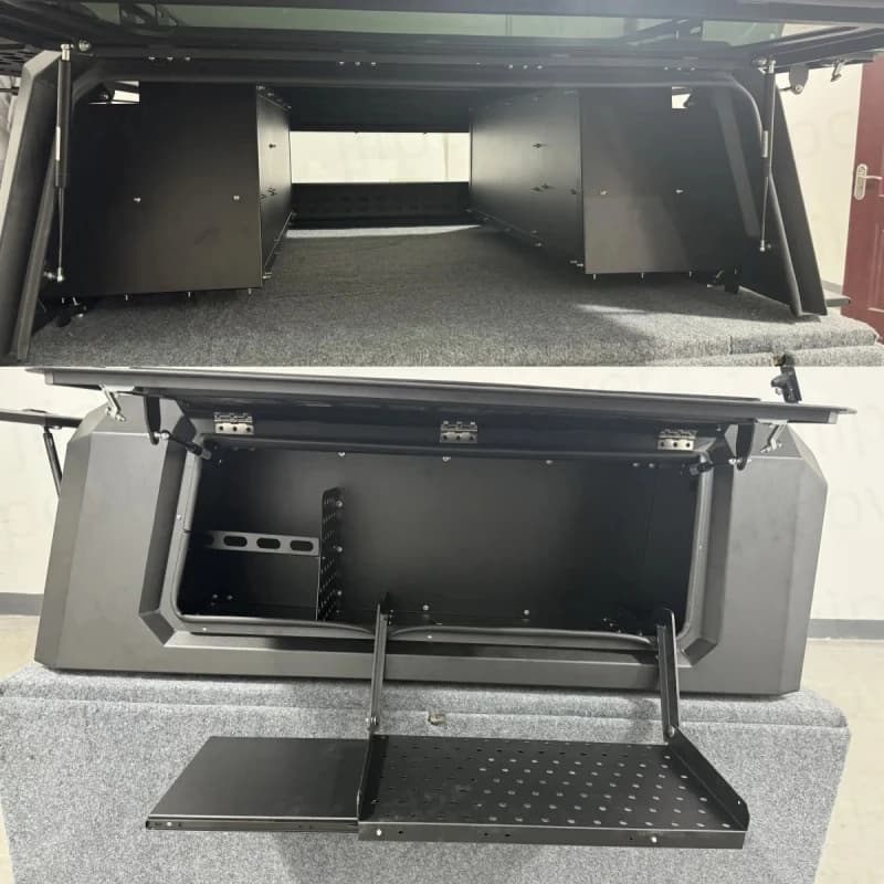 Auto Parts Heavy-Duty Aluminum Custom-Fit Pickup Truck High Cover Waterproof Lockable Hard Top Canopy For 2009-2015 Vehicle Mode