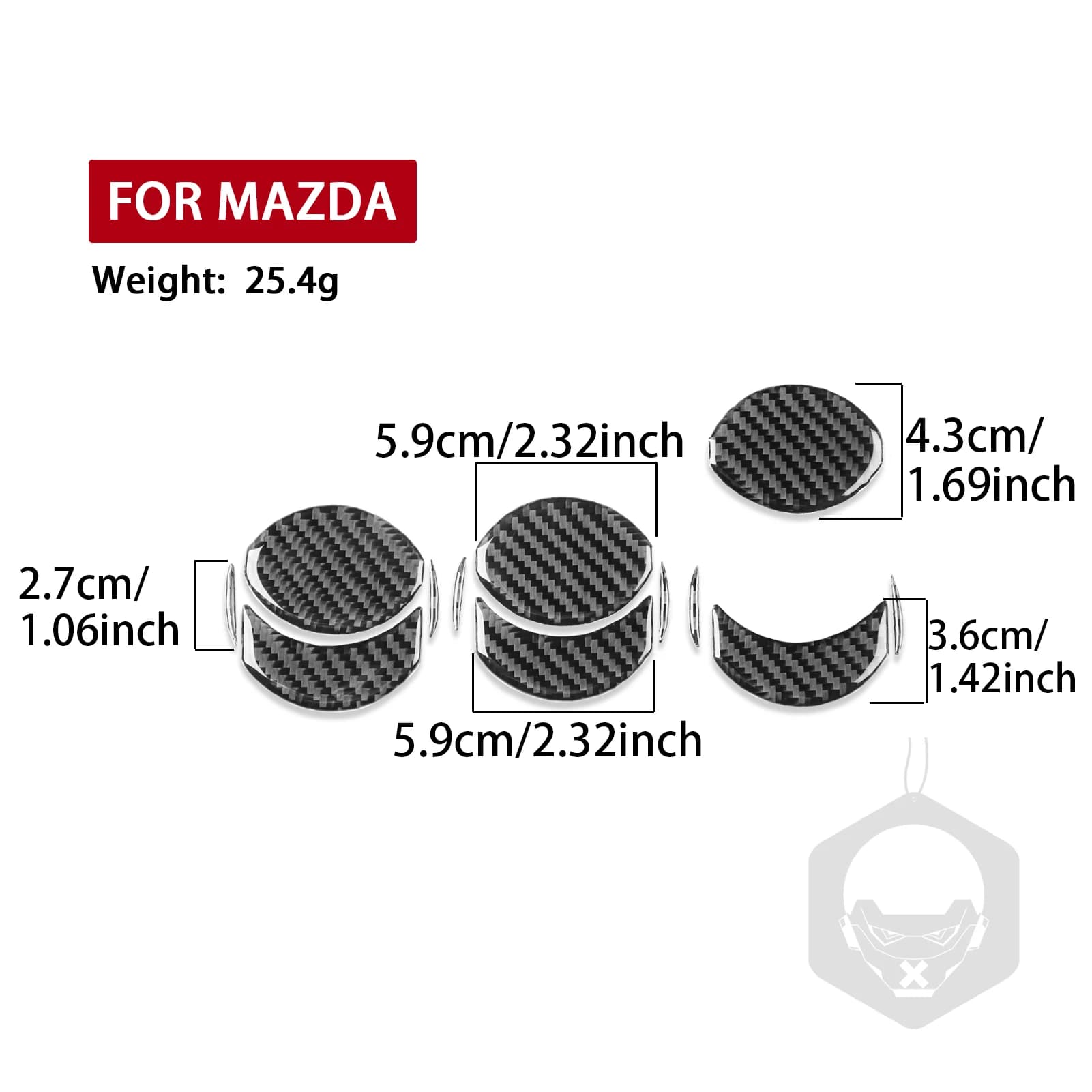 For Mazda 6 2002—2008 Car Accessories Carbon Fiber Interior Center Console Air Vent Outlet Panel Cover Trim Sticker Modification