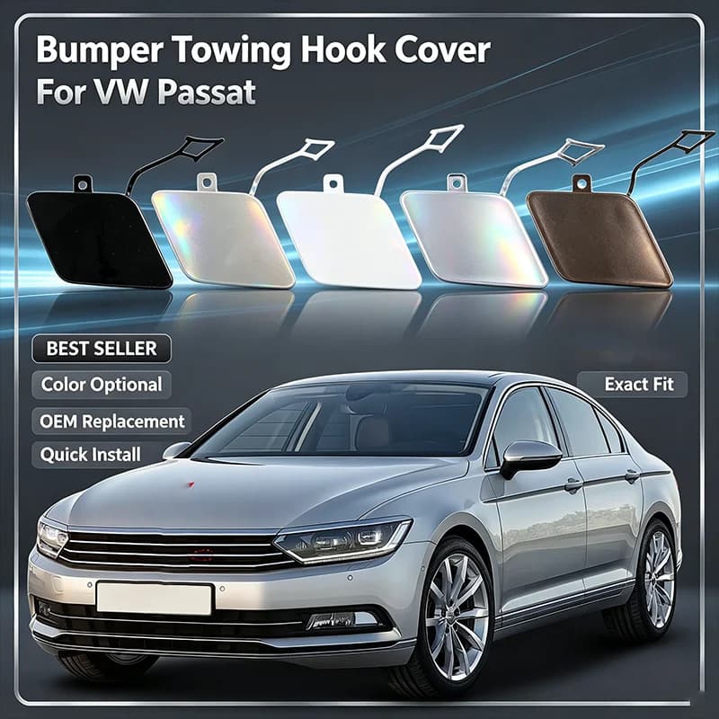For VW Passat B8 2015-2019 Front Bumper Tow Hook Cover Cap Towing Eye Accessories 3G0807155