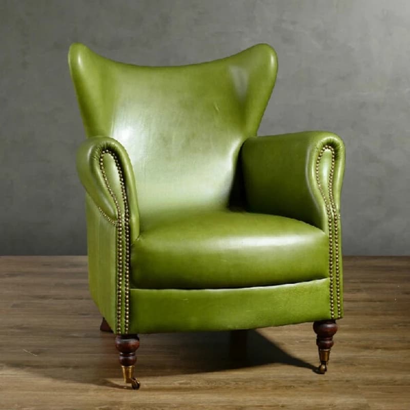 Leather sofa chair single seat suitable for living room, bedroom, hotel or apartment