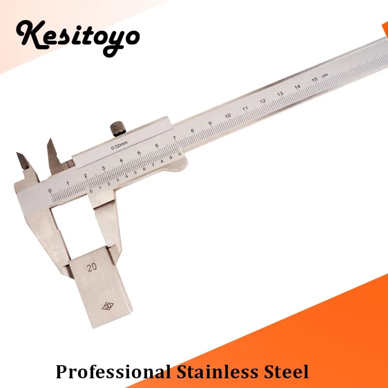 Vernier Caliper  Stainless Steel 6" 0-150mm 0.02mm Metal Calipers Gauge Micrometer Measuring Tools