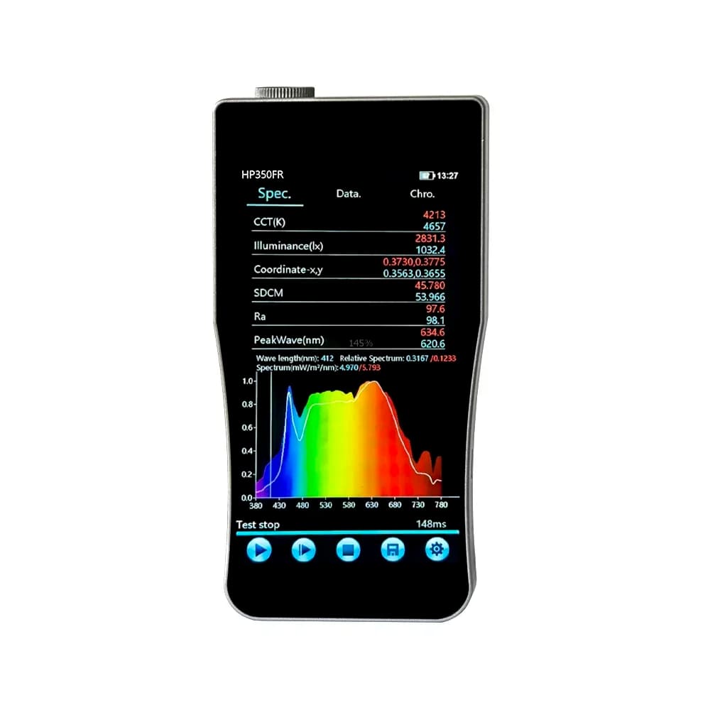 HP350F 380-780nm Light Flicker Tester Spectrometer  Spectrum Graph Analyzer