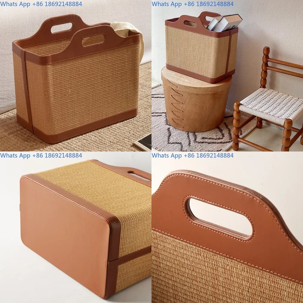 Woven Storage Basket for Laundry and Home Organization Multi Purpose Hamper