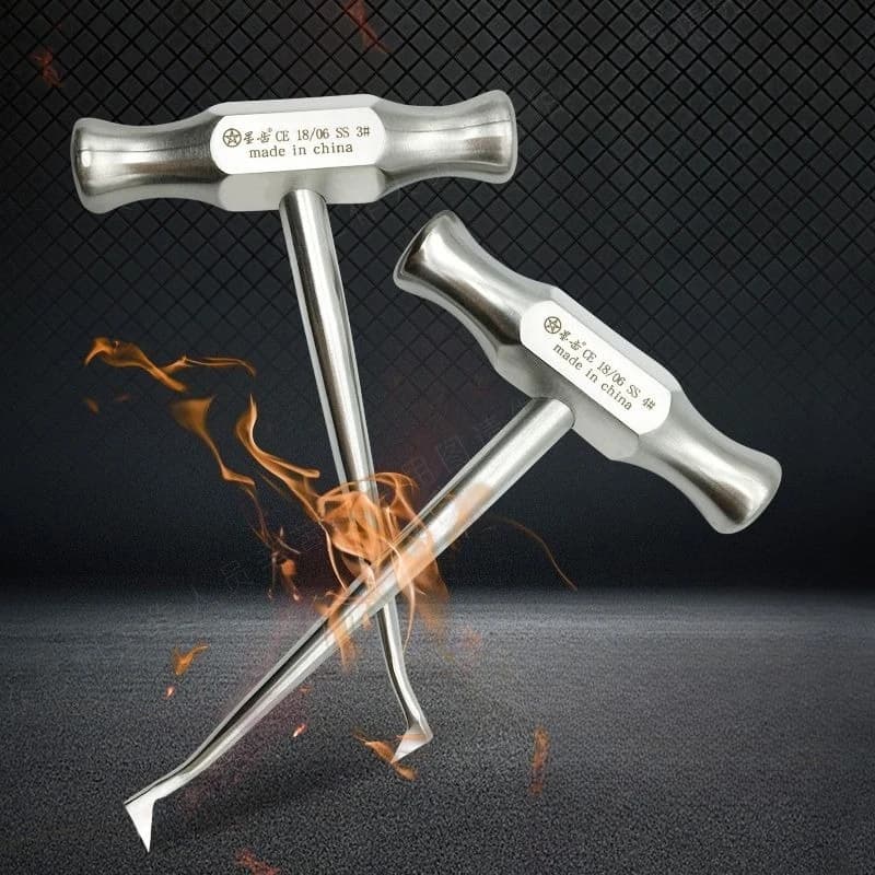 1Pcs Lab Stainless Steel Tool, Triangular Nail Tool s