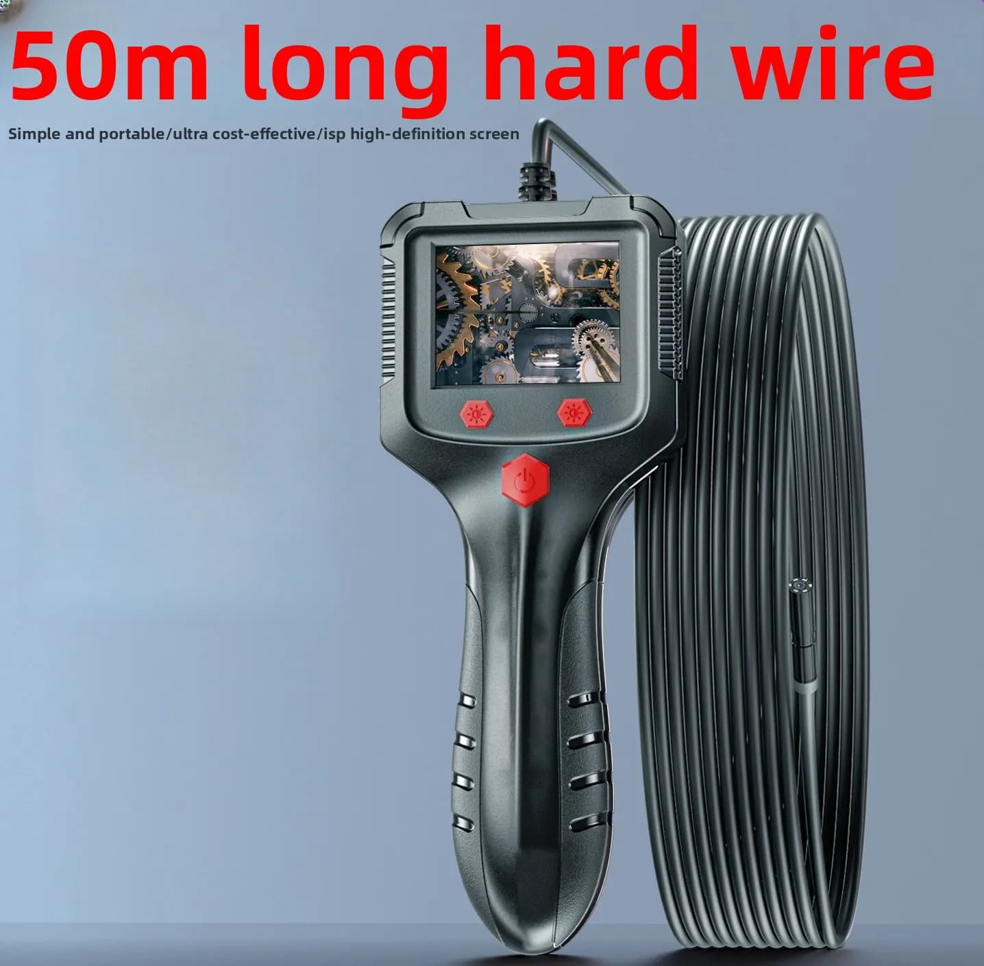 High definition handheld car detector with screen 5.5mm lens pipe camera peep mirror industrial endoscope