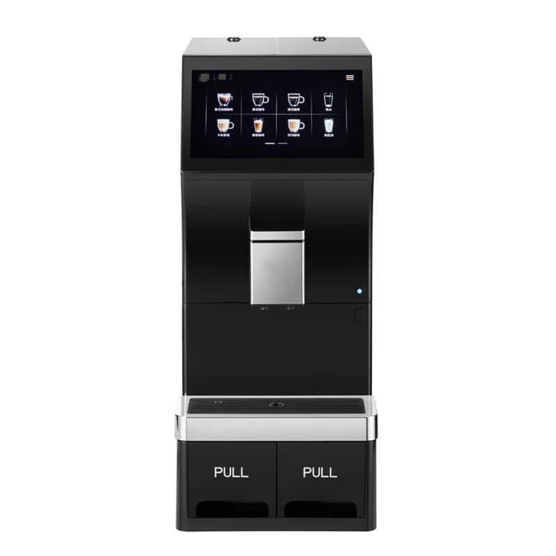 Commercial Color Touch Screen 16 Drinks Latte Macchiato Coffee Machine