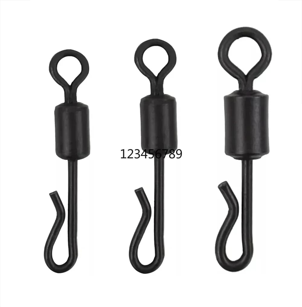 1000 Piece 4# 5# 7# Carp Fishing Swivels Quick Change Stainless Steel for Carp Fishing Rig Fishing Accessories Terminal Tackle