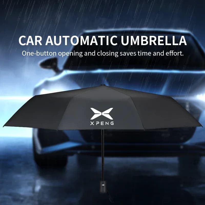 For Xpeng Xiaopeng P7 P5 G3 G9 G3i Mega Car Fully Automatic Folding Sun Umbrella Sunshade With Logo Auto Accessories