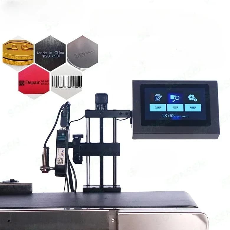 25.4mm Desktop Inkjet Printer For Concave-Convex Cap Production Bottle Date High-Speed Coding Machine