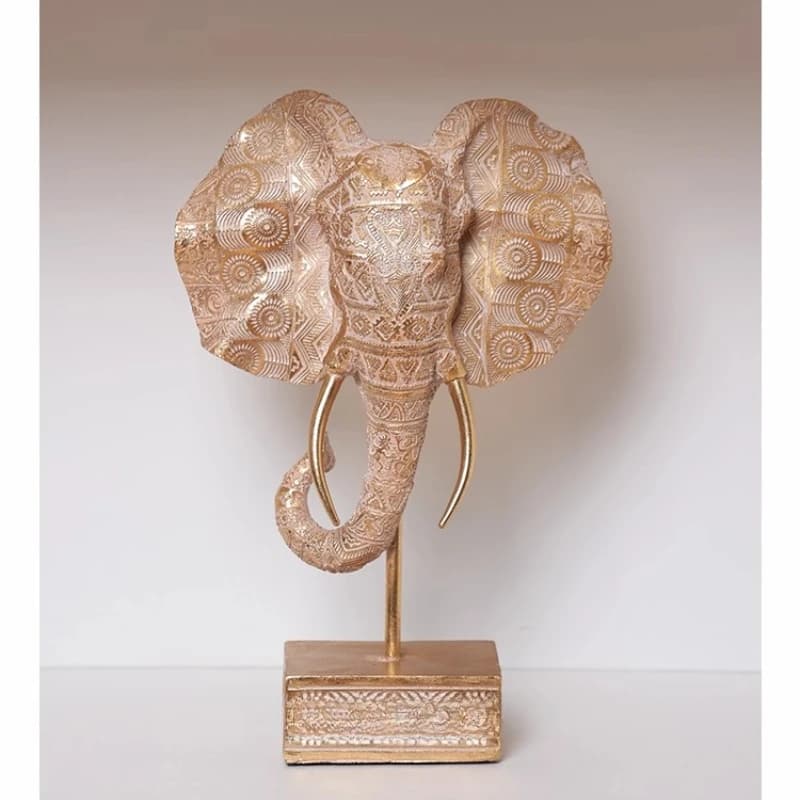 French light luxury high-end elephant ornaments living room entrance table niche art soft decorations
