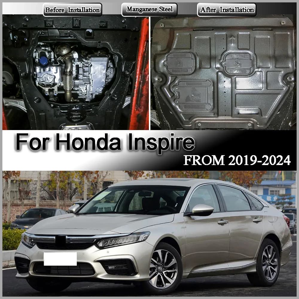 For Honda ‌Inspire 2019-2024 1.5T Engine Guards Aluminum-magnesium alloy Manganese Steel Alloy Engine Protection Device