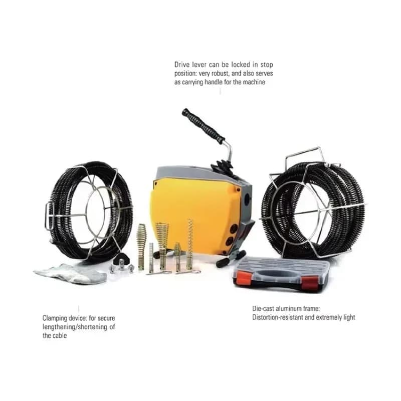 370W Sewer Cleaning Machine for Africa Drain Line Cleaner 50mm-200mm Pipe Cleaning Tool for Home Garbage Disposal