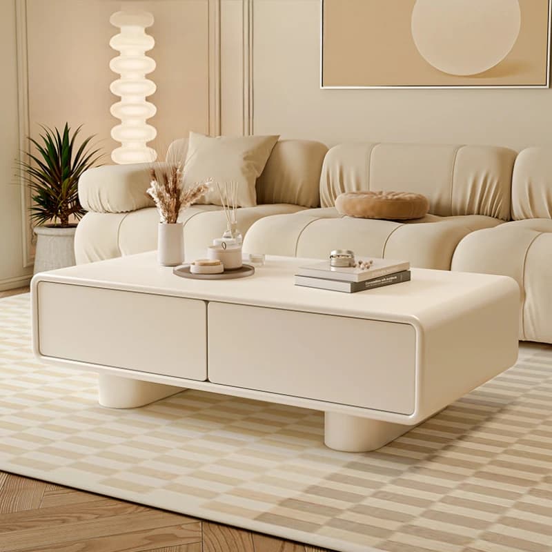 Italian Modern Coffee Tables Beige Design Wodden Floor Salon Coffee Tables Apartment Space Saving Mesa De Centro Furniture Home