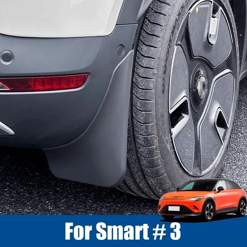Mudguards Mud Splash Flaps Muds Fendercar Decoration Protector Cover Fit For Smart #3 2024 2025 2026 Automative Car Accessories