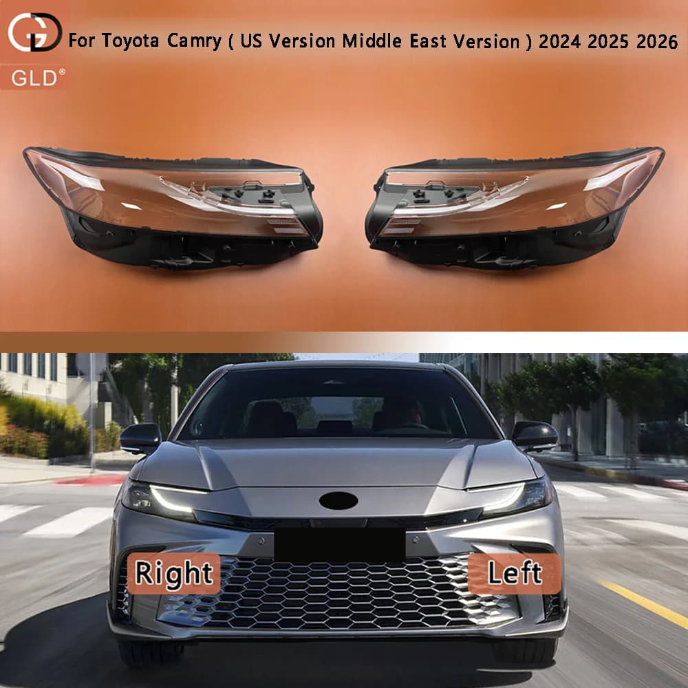 For Toyota Camry ( US Version Middle East Version ) 2024 2025 2026 Front Headlight Cover Headlamps Transparent Shell Lens Case