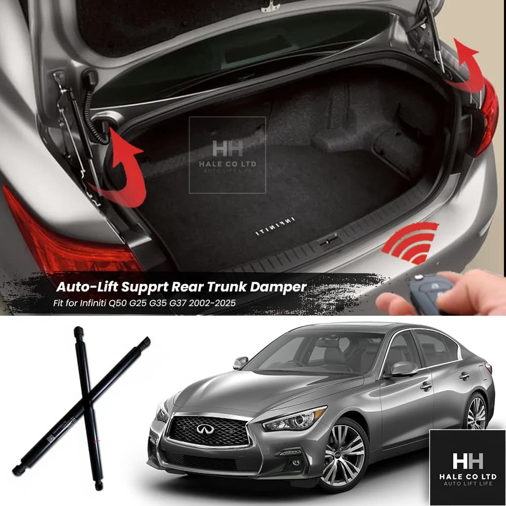 Auto-lift Struts For Infiniti Q50 G25 G35 G37 2002-2025 Trunk Damper Lift Support German Strech Shock Absorber Auto Tuning