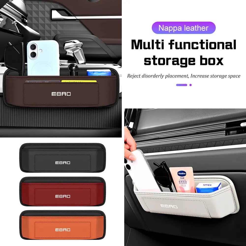 Car Interior Storage Box 2026 For EBRO S700 Ebro S800 S400 S900 2025 Storage Pocket Sticky Organizer Bag Key Glasses Phone Case