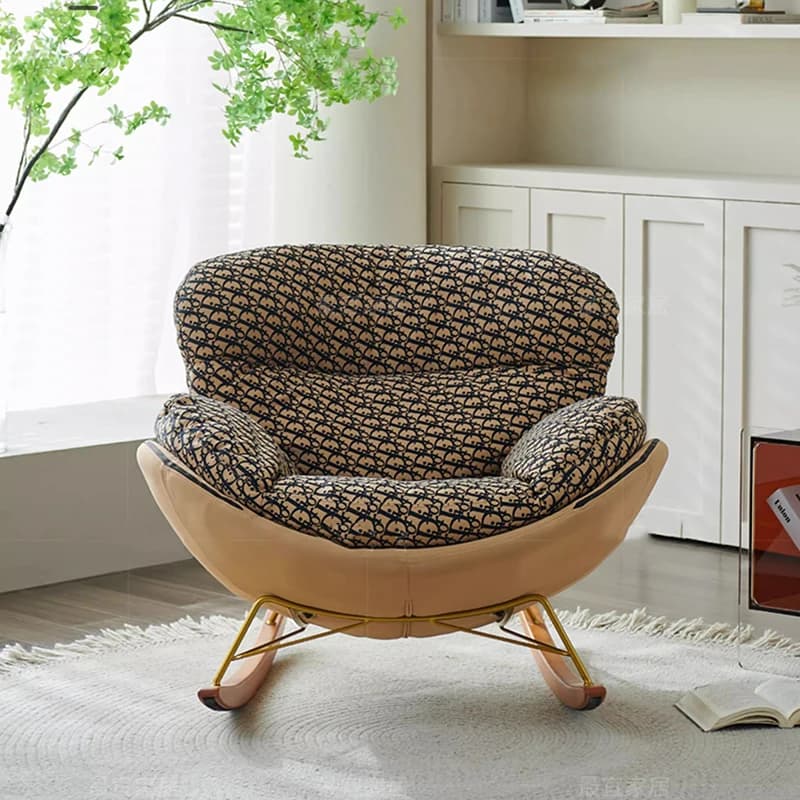 Rocking Modern Living Room Chairs Girl Mobile Comfortable Lazy Living Room Chairs Individual Throne Fauteuil Balcony Furniture