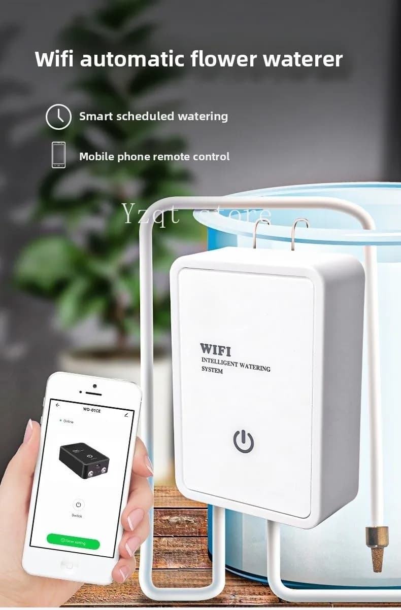 wifi automatic watering device intelligent timing watering artifact lazy potted plant succulent household indoor drip irrigation