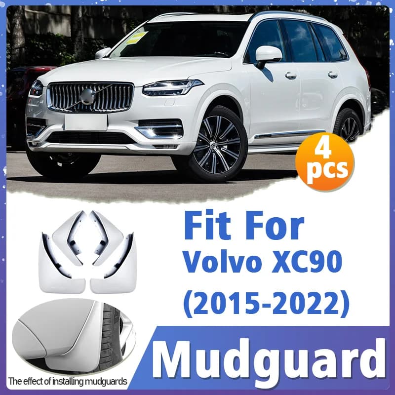 Front Rear Mud Flaps For Volvo XC90 2015-2022 Splash Guards Mud Flap Mudguards Fender Auto Accessories 2019 2020 2021 4pcs