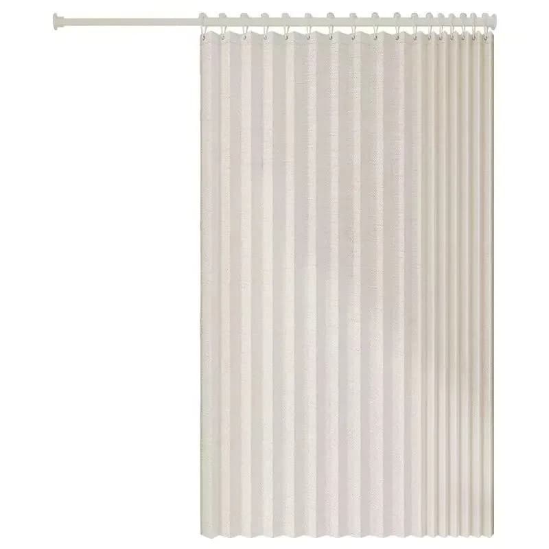 Bathroom thickened shower curtain mildew-proof waterproof shower curtain set free punching bathroom partition hanging