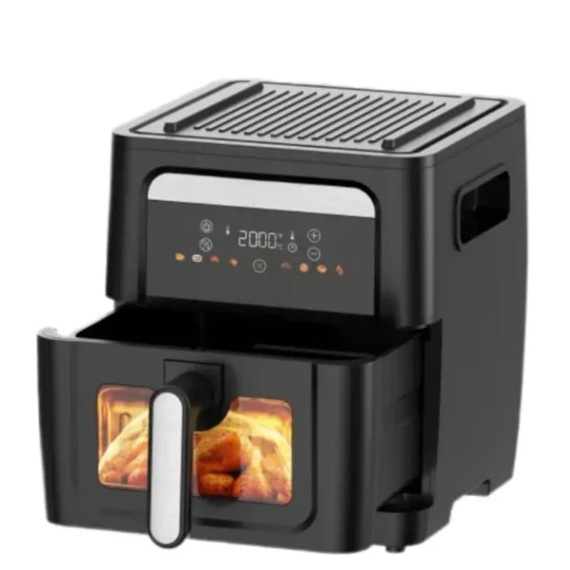 New intelligent 8.5 L 2-in-1 air fryer with BBQ non-stick digital control household air fryer