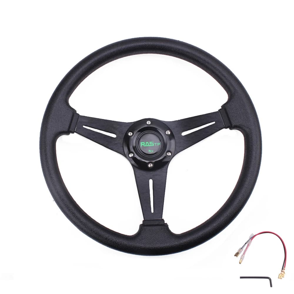 Car Wheels Steering wheel 14 inches 350mm PU Sport Steering Wheels Car Stir Volante Deportivo De Coche Pc Type Steering Wheel