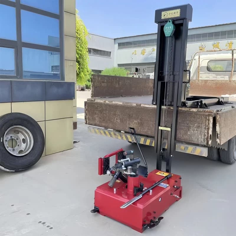 Mobile Tire Repair Vehicle Mounted Tire Scraping Machine B-CZYT Pneumatic Pressure Tire Model Single Cylinder Electric Lifting