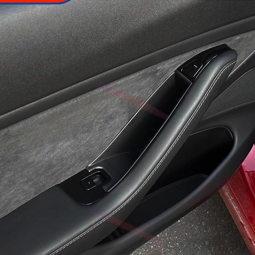 For Tesla Model Y Car Door Handle Storage Tray  Front & Rear Door Organizer Interior Accessory