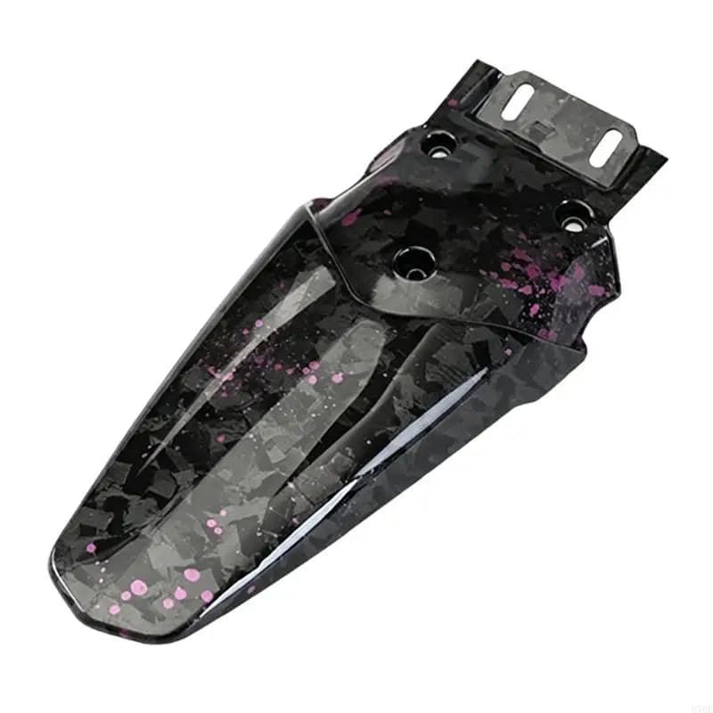 M76E Trail Use Rear Mudguard Panel for Motorcycles, Plastic Tail Cover Repair Part with Tapered Body and Mounting Plate