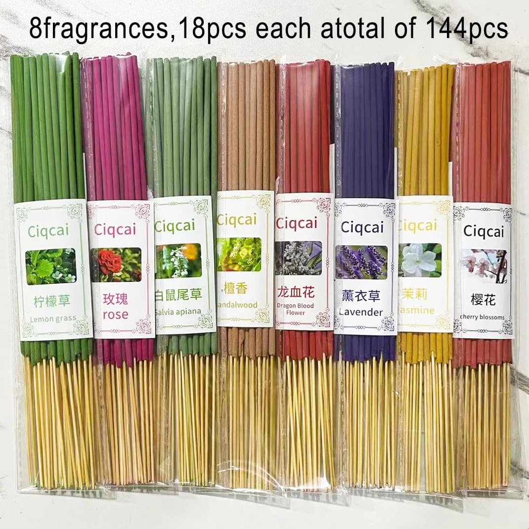 100PCS Incense Holders High-Quality Reading Home Atmosphere Music Meditation Long-Lasting Fragrance Perfect Yoga Gift