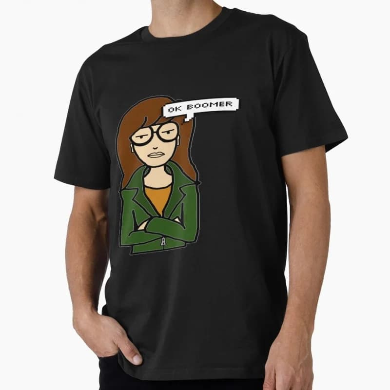 Wonder Daria Retro Sick sad world tv shows Gift t shirt 90s Nostalgia cartoon Graphic Clothes Large size Tops 100% cotton tee