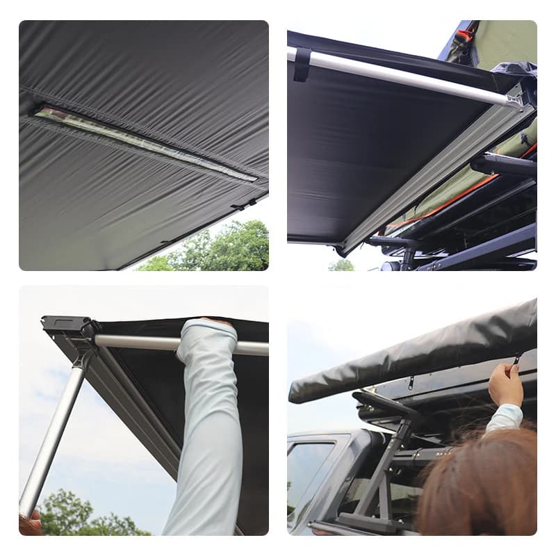 High Quality Hard Foldable Quick Open Roof Top Tent Comfort Outdoor Camping Great Wall Cannon Raptor SUV Pickup Truck